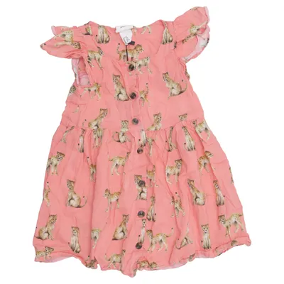 Dress (Pink, Multicolored) from Karolina Kijak x H&M Cotton, Modal