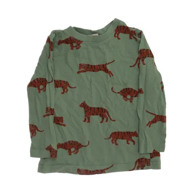 Långärmad t-shirt (Grön, Röd) från Alana Ekologisk bomull