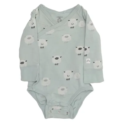 Romper (Blauw) van Lindex Baby Katoen, Elastaan