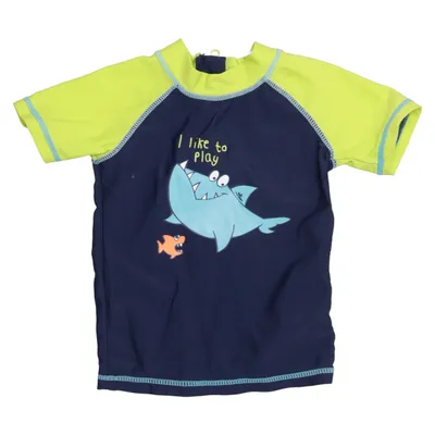 T-shirt de natation (Bleu, Vert) de Topomini Élasthane, Polyamide