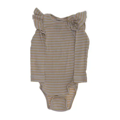 Body (Vit, Gul) från Petit Piao Ekologisk bomull, Elastan, Polyester
