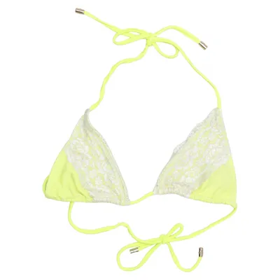 Bikiniöverdel (Gul, Vit) från To Die For Elastan, Polyamid