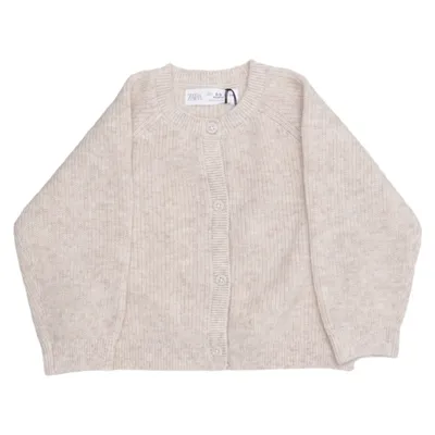 Cardigan (Beige) van Zara Kasjmier, Wol