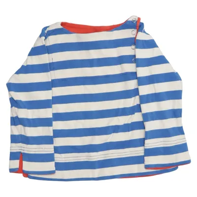 Langærmet t-shirt (Blå, Hvid, Orange) fra Katvig