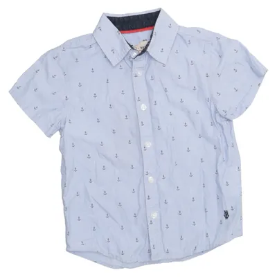Short sleeve shirt (Blue) from Holly & Whyte by Lindex Cotton