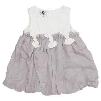 Robe (Beige, Gris) de Vivian Coton, Polyester