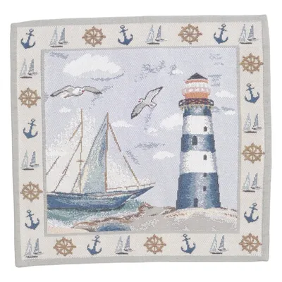 Placemat (Blue, Gray, Multicolored) from Sander Cotton, Polyester
