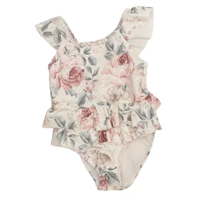 Badedragt (Beige, Pink, Flerfarvet) fra Newbie by KappAhl Elastan, Polyester