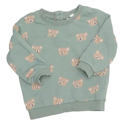 Collegetröja (Grön, Brun) från Rikki Tikki Bomull, Polyester