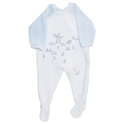 Rompertjes (Blauw, Wit) van Petit Bateau Katoen, Polyester