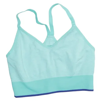 Sport-bh (Turquoise) van Pierre Robert Elastaan, Polyamide, Gerecycled polyester