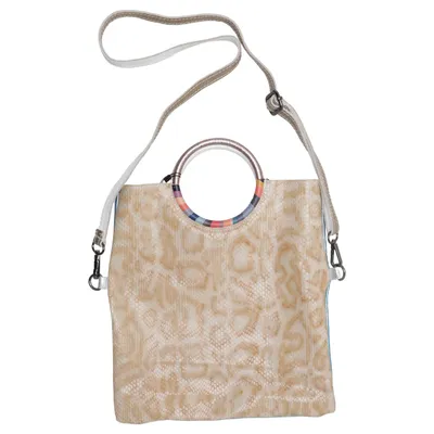 Axelremsväska (Beige, Flerfärgad) från Cinnamon Skinn, Polyester