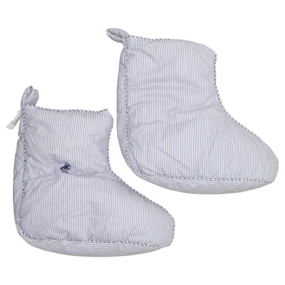Slippers (Blue, White) from Engmo Dun
