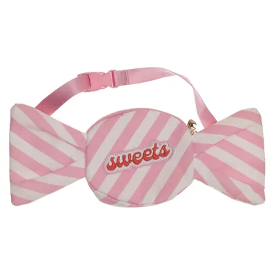 Waist bag (Pink, White) from Lindex Recycled polyester