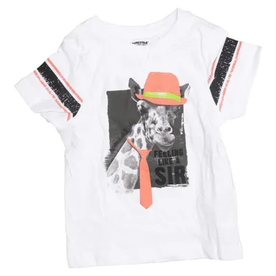 T-shirt (Wit, Zwart, Oranje) van Orchestra Katoen