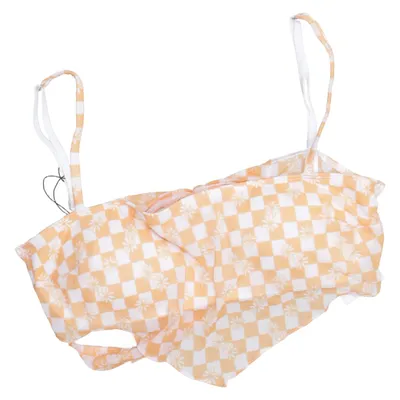 Bikini top (Orange, Hvid) fra Gilly Hicks Elastan, Polyamid