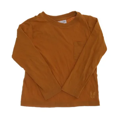 Långärmad t-shirt (Orange) från Minimarket Ekologisk bomull