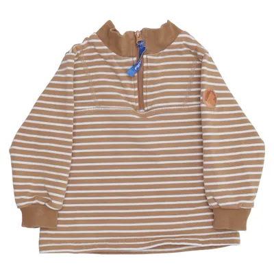 Sweatshirt (Brun, Hvid) fra Finkid Bomuld, Elastan