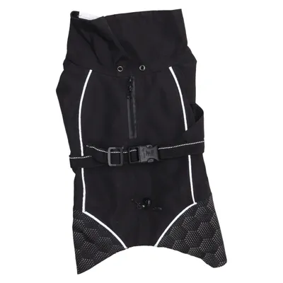 Hundefrakke (Sort) fra Feel Active Polyester, Polyurethan
