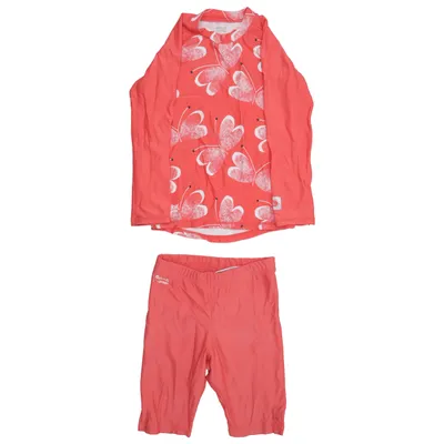 UV beschermende kleding (Rood, Wit) van Ema Elastaan, Polyamide