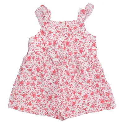Dungarees (Red, White) from Zara Cotton