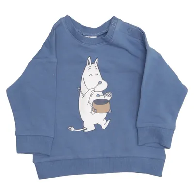 Collegetröja (Blå) från Moomin by Lindex Bomull, Elastan