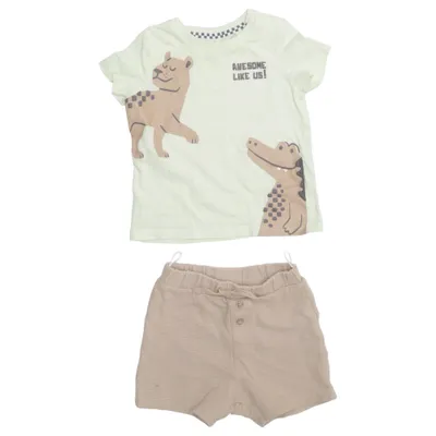 Set (Beige, Grön) från Baby C&A Bomull