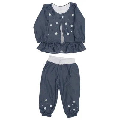 Set (Blå, Grå, Vit) från Baby Baby Bomull, Elastan, Polyester
