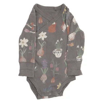 Body (Grå, Flerfärgad) från Lindex Baby Bomull, Elastan