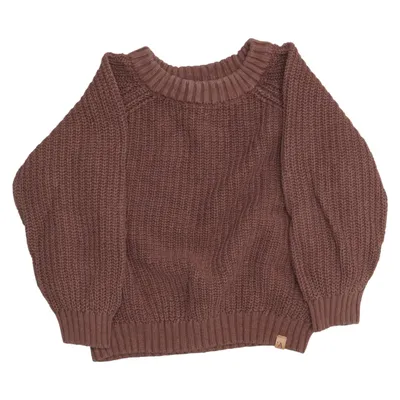 Strickpullover (Braun) von Lil' Atelier Bio-Baumwolle
