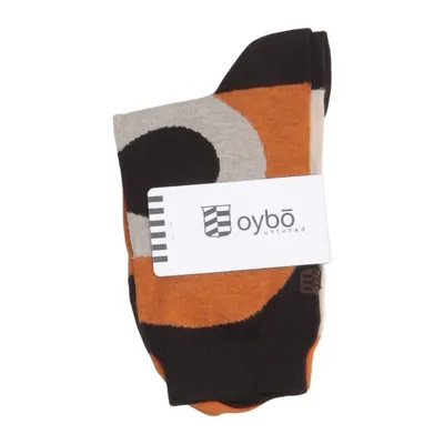 Gebreide sokken (Bruin, Oranje, Beige, Meerkleurig) van Oybò Katoen, Elastaan, Polyamide