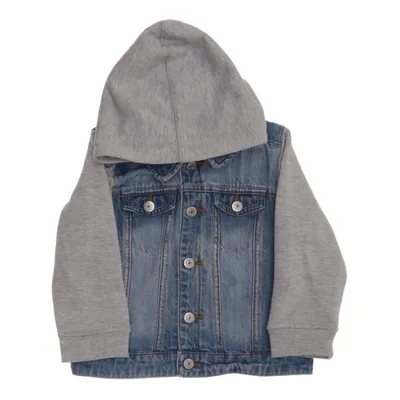 Denim jacket (Blue, Gray) from H&M Cotton, Polyester