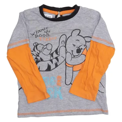 Långärmad t-shirt (Grå, Orange, Blå) från Little Rebel Bomull, Viskos