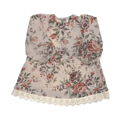 Dress (Beige, Multicolored) from Newbie by KappAhl Cotton