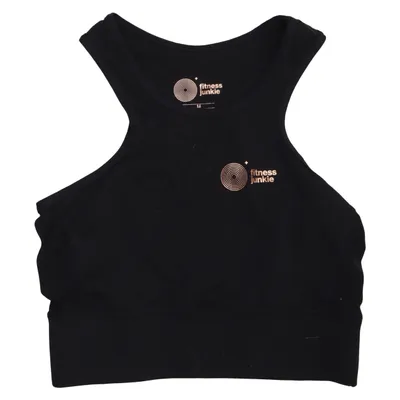 Sports bra (Black) from Fitness Junkie Elastane, Polyamide
