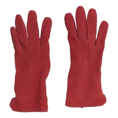 Lederhandschuhe (Rot) von Handskmakaren Nylon, Wildleder, Wolle