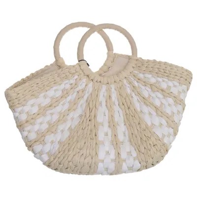 Strandväska (Beige, Vit) från NLY Accessories Polyester