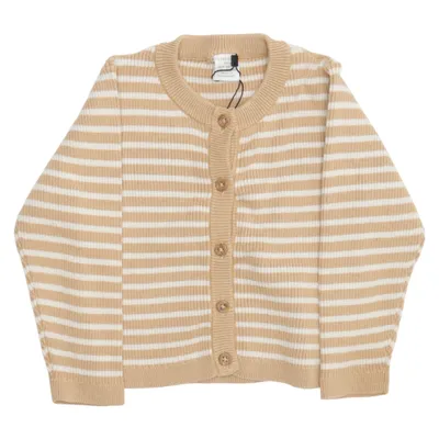 Kofta (Beige, Vit) från Lindex Baby Bomull, Polyester