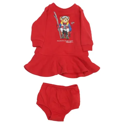 Klänning (Röd) från Ralph Lauren Bomull, Polyester