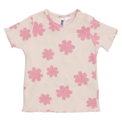 T-shirt (Rosa, Beige) från Rikiki Bomull, Elastan