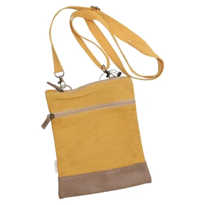 Shoulder-bag (Yellow, Brown) from No Name