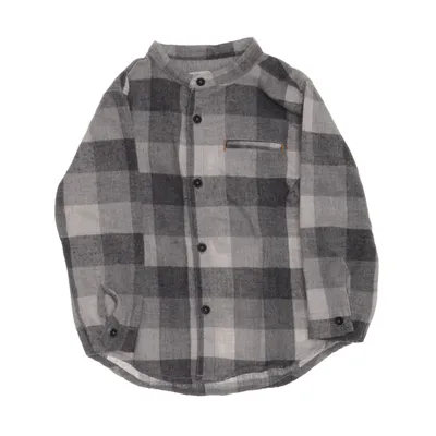 Skjorte (Grå, Hvid) fra Zara BabyBoy Bomuld, Polyester
