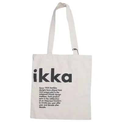 Canvas tas (Beige, Zwart) van Aarikka Gerecycled katoen, Gerecycled polyester