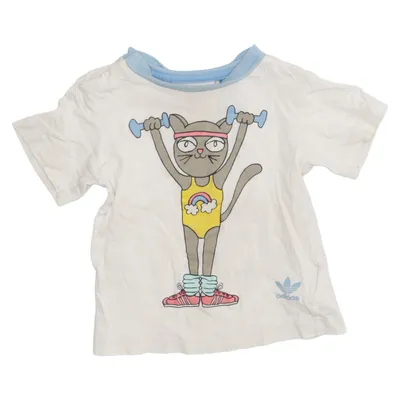 T-shirt (Vit, Flerfärgad) från Adidas Mini Rodini Ekologisk bomull