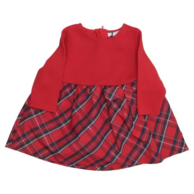 Jurk (Rood, Blauw, Wit) van Obaïbi Elastaan, Polyester
