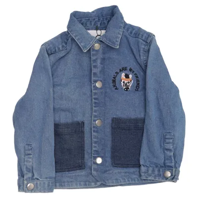 Jeansjacka (Blå) från Minimarket Bomull, Elastan