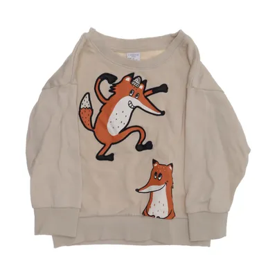 Collegetröja (Beige, Orange, Flerfärgad) från Lindex Kids Bomull