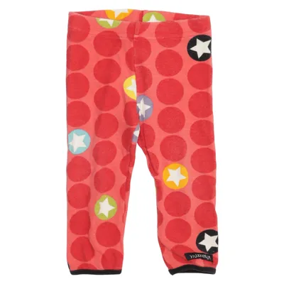 Leggings (Röd, Flerfärgad) från Villervalla