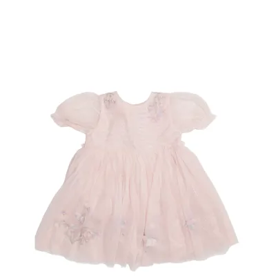 Blomsterpigekjole (Beige) fra Next Bomuld, Genanvendt polyester
