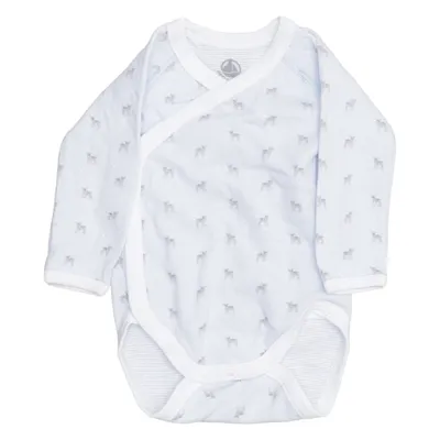 Body (Bleu, Blanc) de Petit Bateau Coton